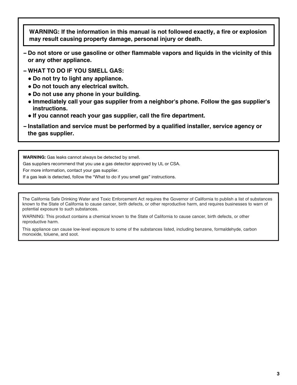 Amana W10181330A User Manual | Page 3 / 28