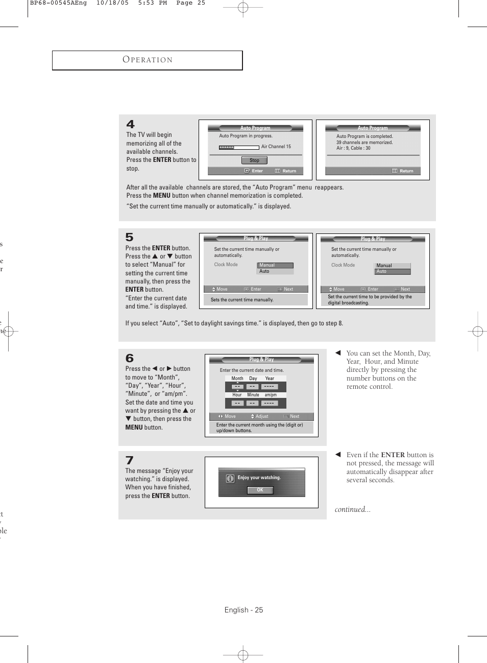 Continued, Ct y ble r | Samsung HCS4755WX-XAA User Manual | Page 25 / 80