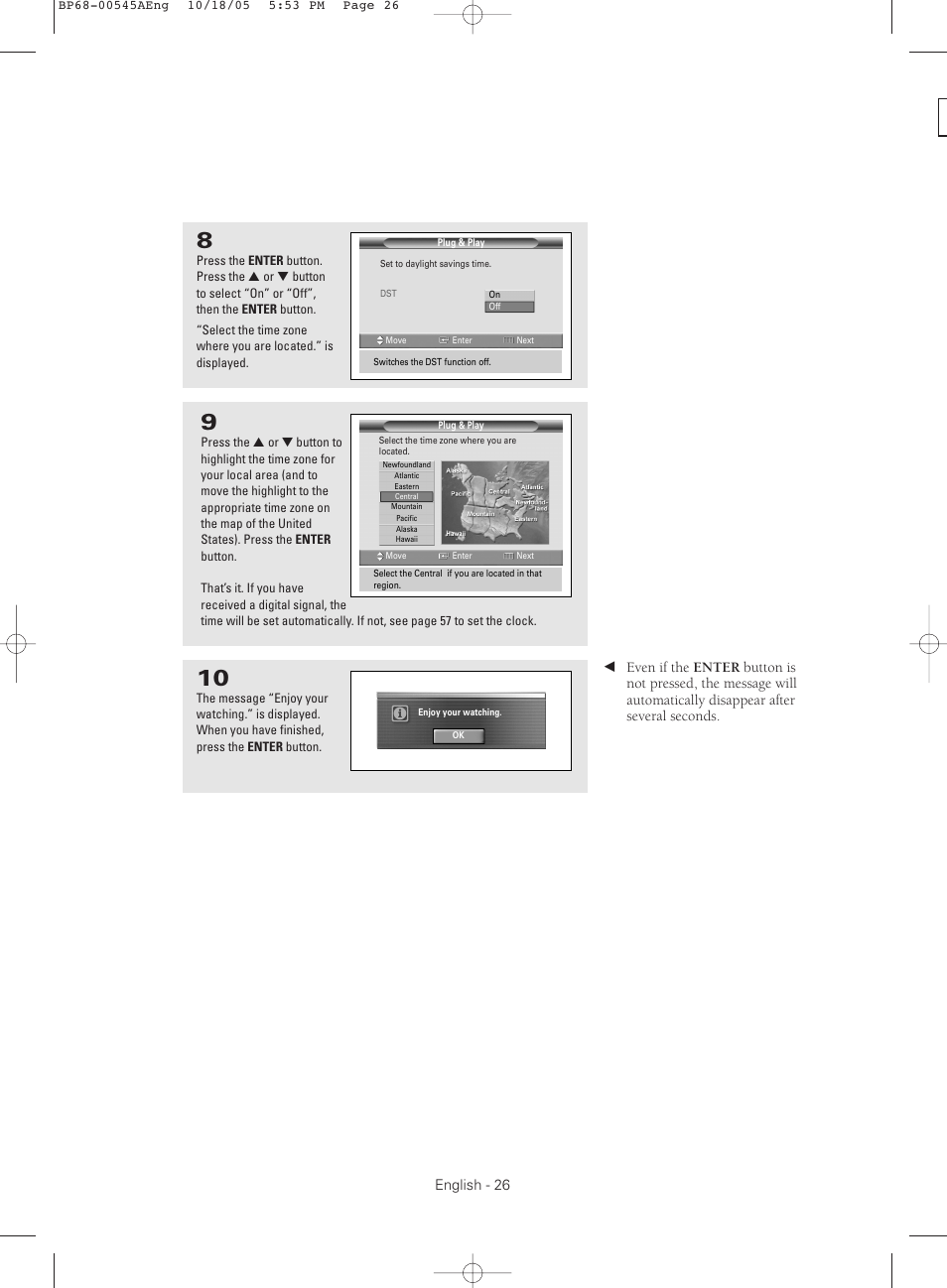 Samsung HCS4755WX-XAA User Manual | Page 26 / 80