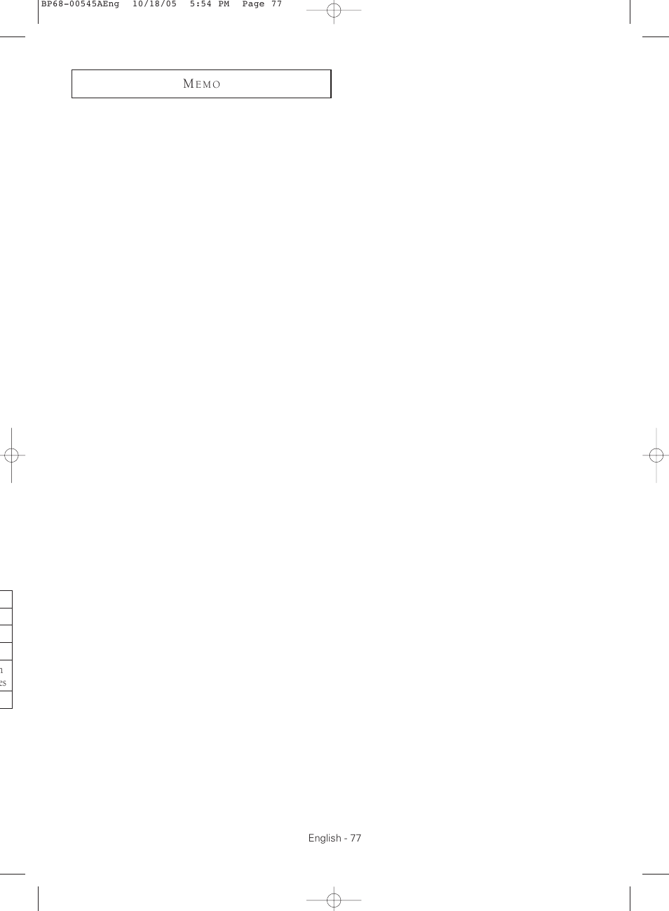 Samsung HCS4755WX-XAA User Manual | Page 77 / 80
