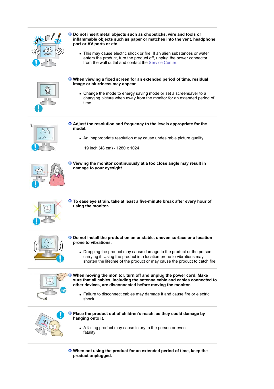 Samsung LS19MBPXFV-XAA User Manual | Page 8 / 56