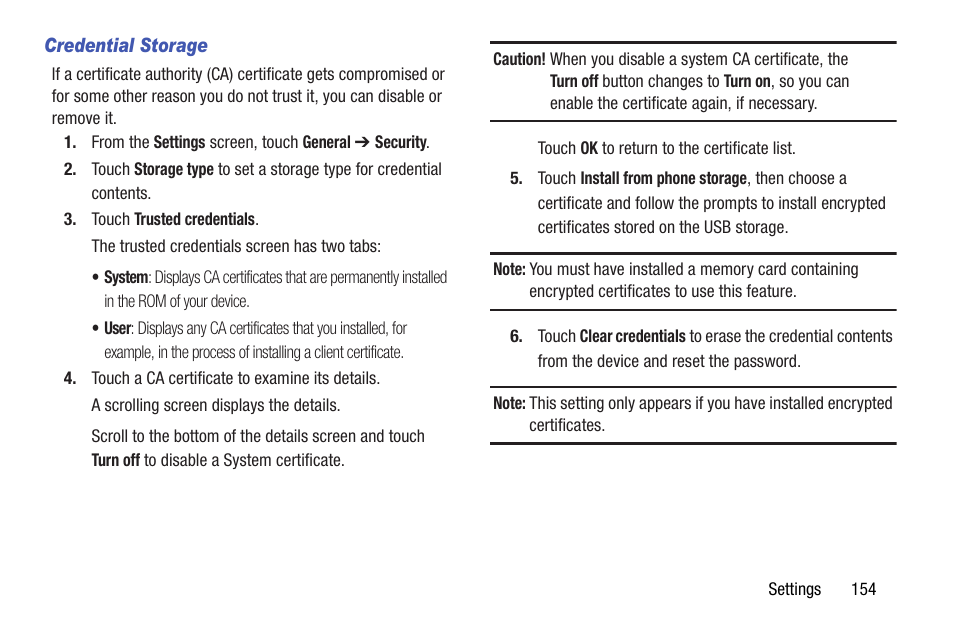 Samsung SM-T537AYKAATT User Manual | Page 159 / 167