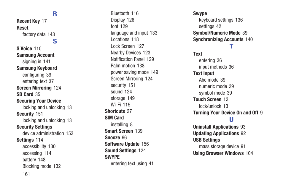 Samsung SM-T537AYKAATT User Manual | Page 166 / 167