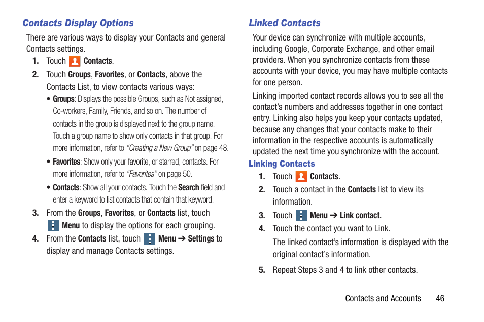 Samsung SM-T537AYKAATT User Manual | Page 51 / 167