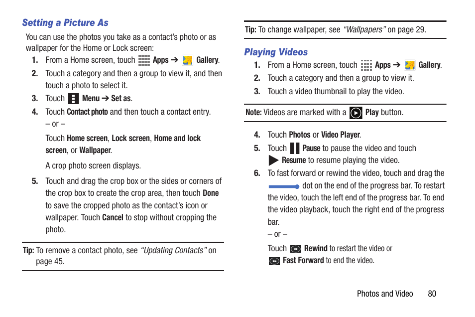 Samsung SM-T537AYKAATT User Manual | Page 85 / 167