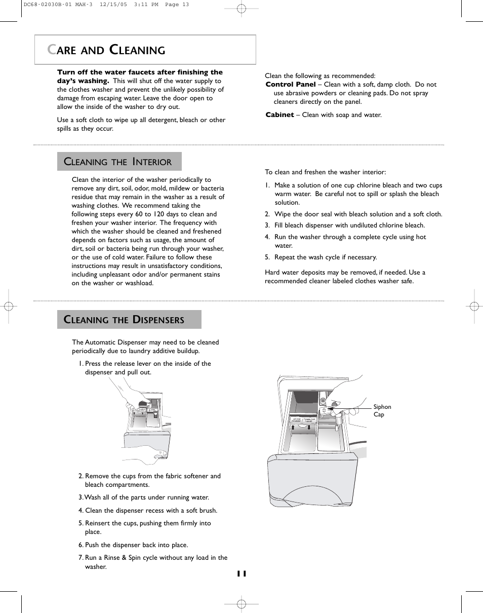 Are and, Leaning | Amana NFW7200TW User Manual | Page 12 / 52