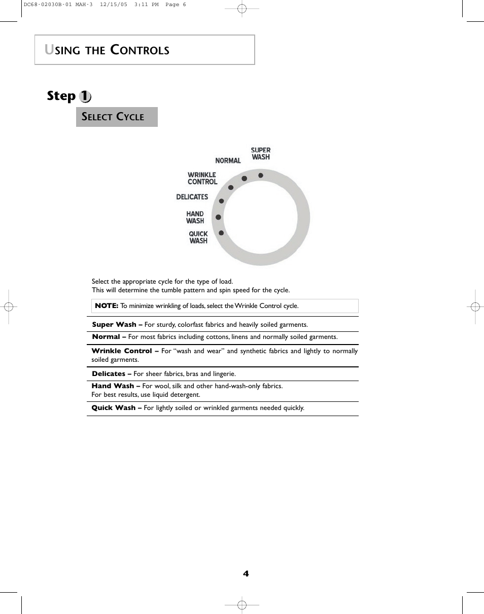 Step 1 | Amana NFW7200TW User Manual | Page 5 / 52