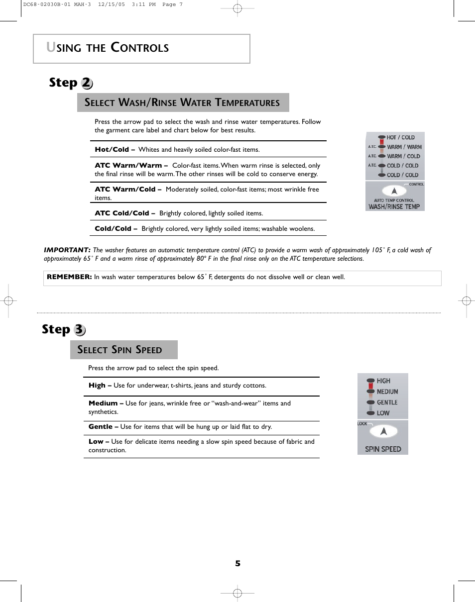 Step 2, Step 3 | Amana NFW7200TW User Manual | Page 6 / 52