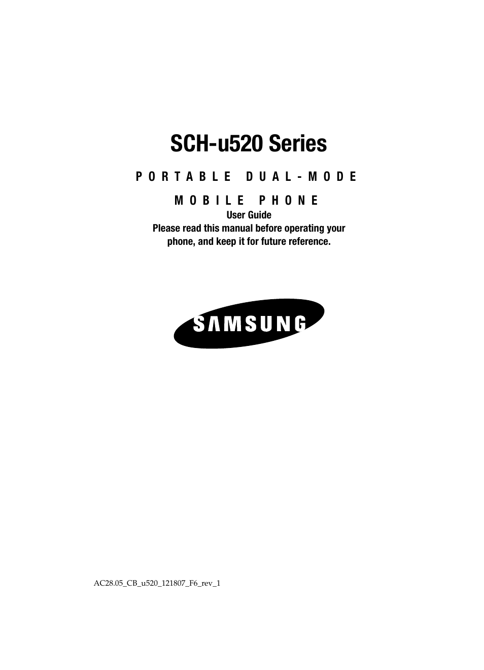 Samsung SCH-U520ZNAUSC User Manual | 192 pages