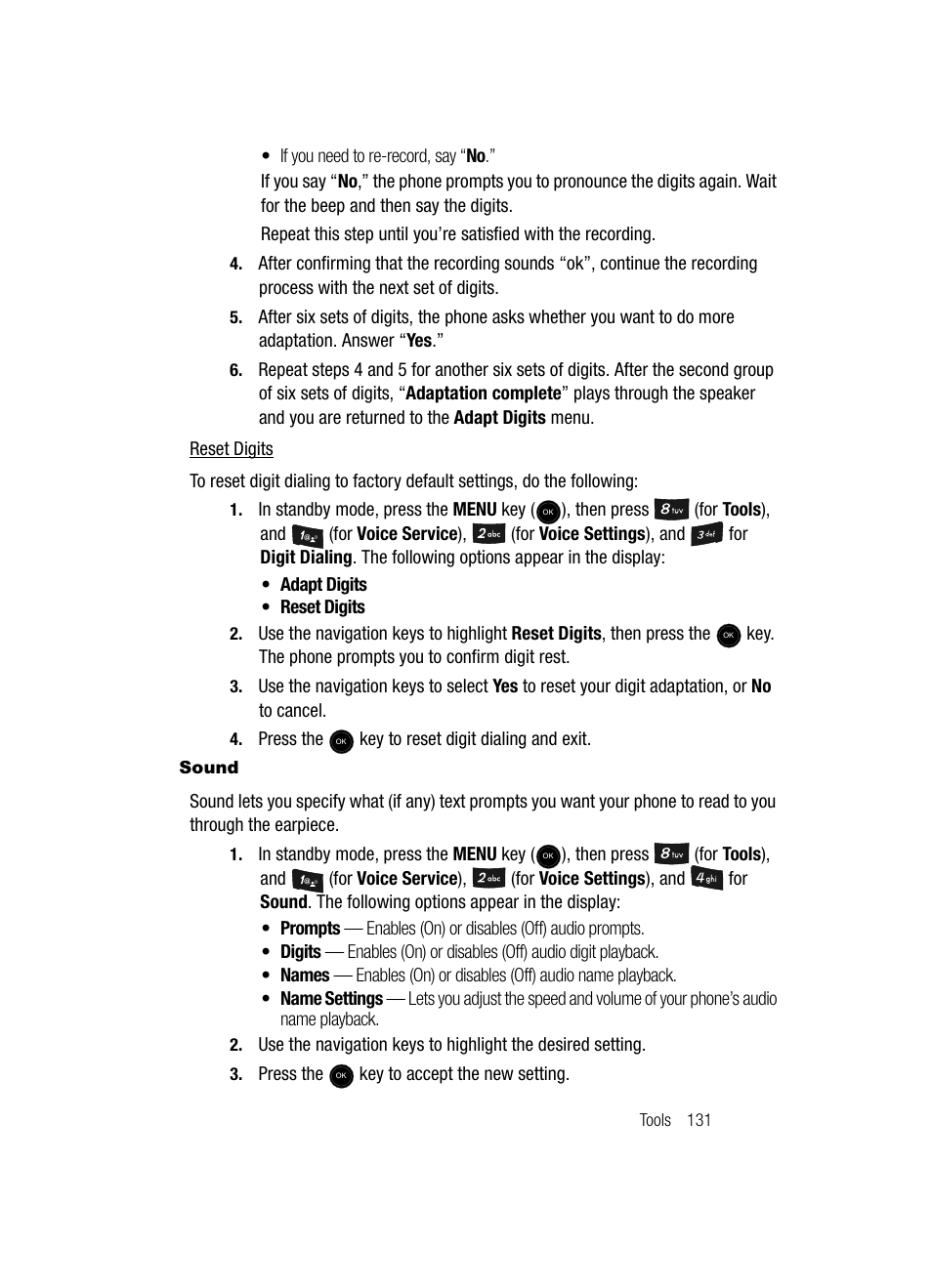 Sound | Samsung SCH-U520ZNAUSC User Manual | Page 131 / 192