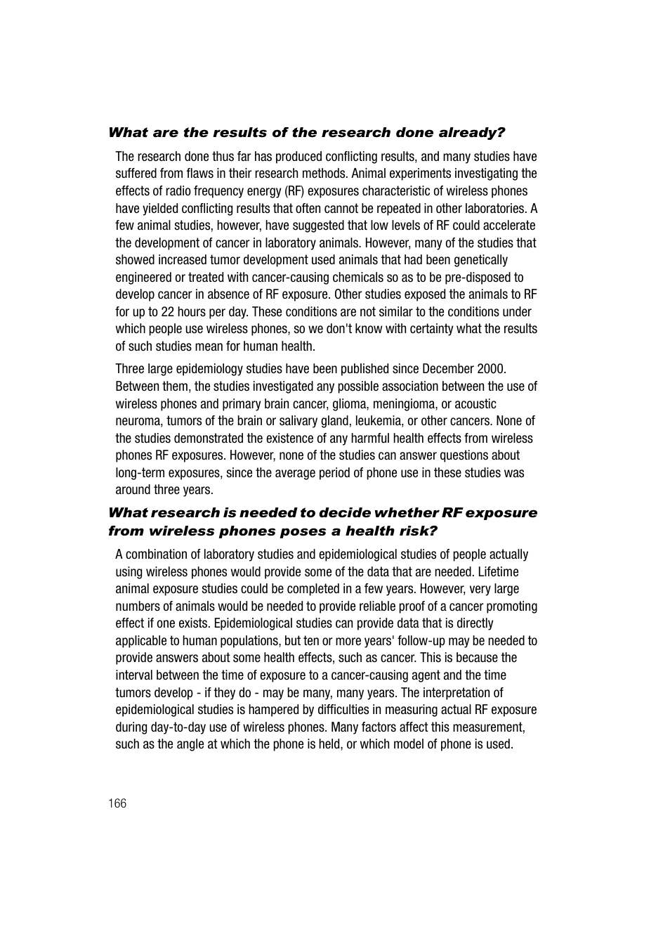 What are the results of the research done already | Samsung SCH-U520ZNAUSC User Manual | Page 166 / 192