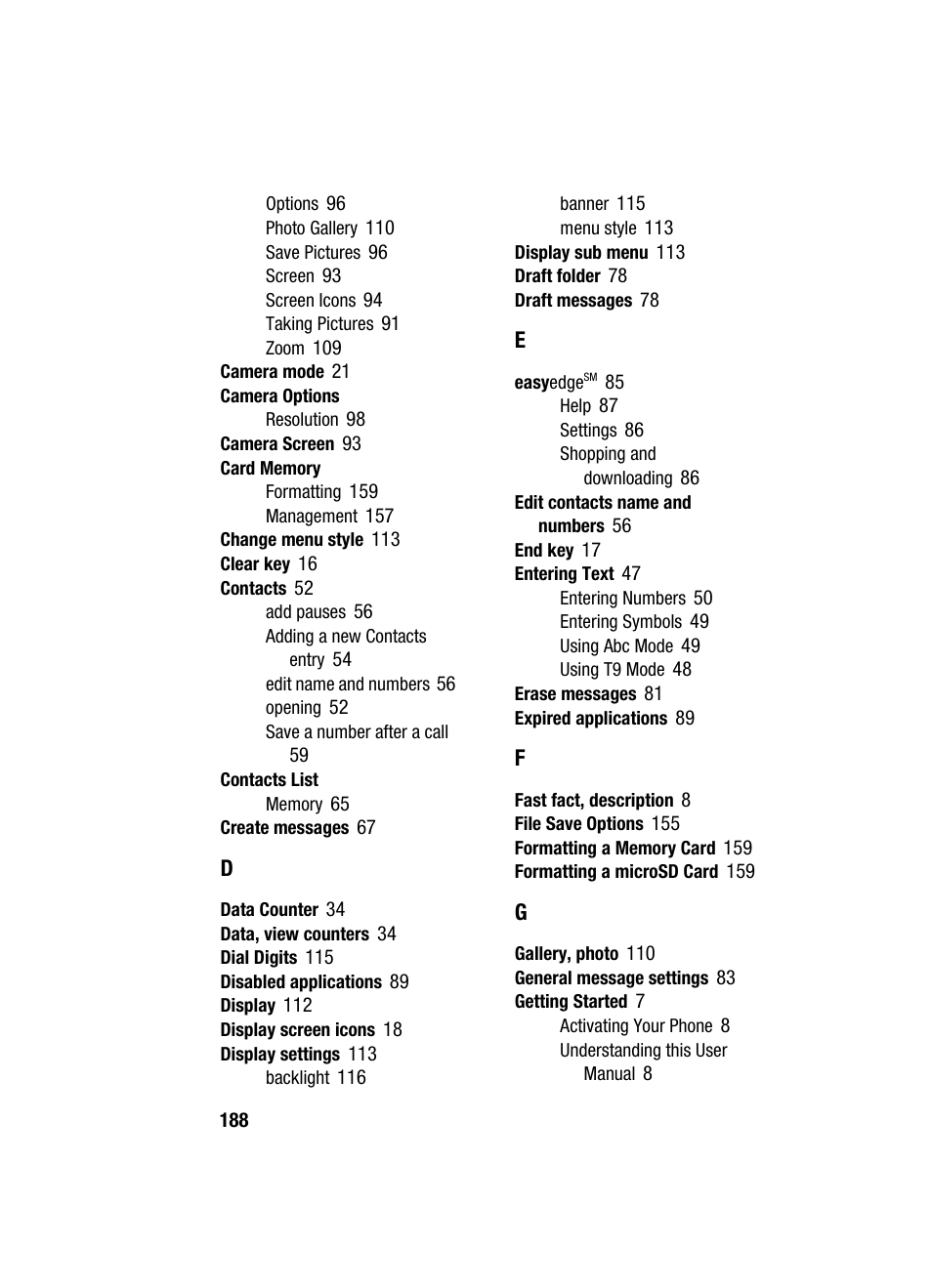 Samsung SCH-U520ZNAUSC User Manual | Page 188 / 192