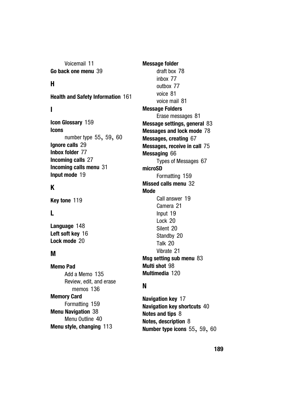 Samsung SCH-U520ZNAUSC User Manual | Page 189 / 192