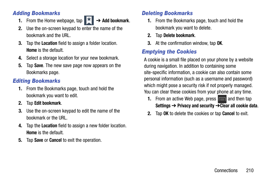 Samsung SGH-T599DAATMB User Manual | Page 215 / 340