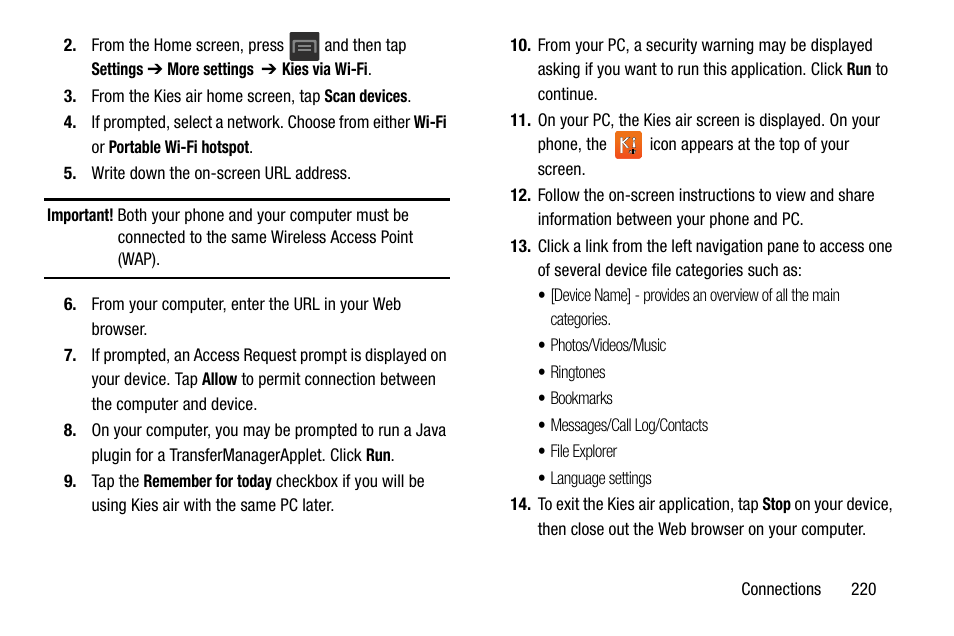 Samsung SGH-T599DAATMB User Manual | Page 225 / 340