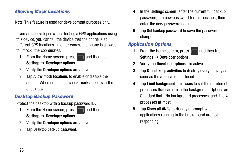 Samsung SGH-T599DAATMB User Manual | Page 286 / 340