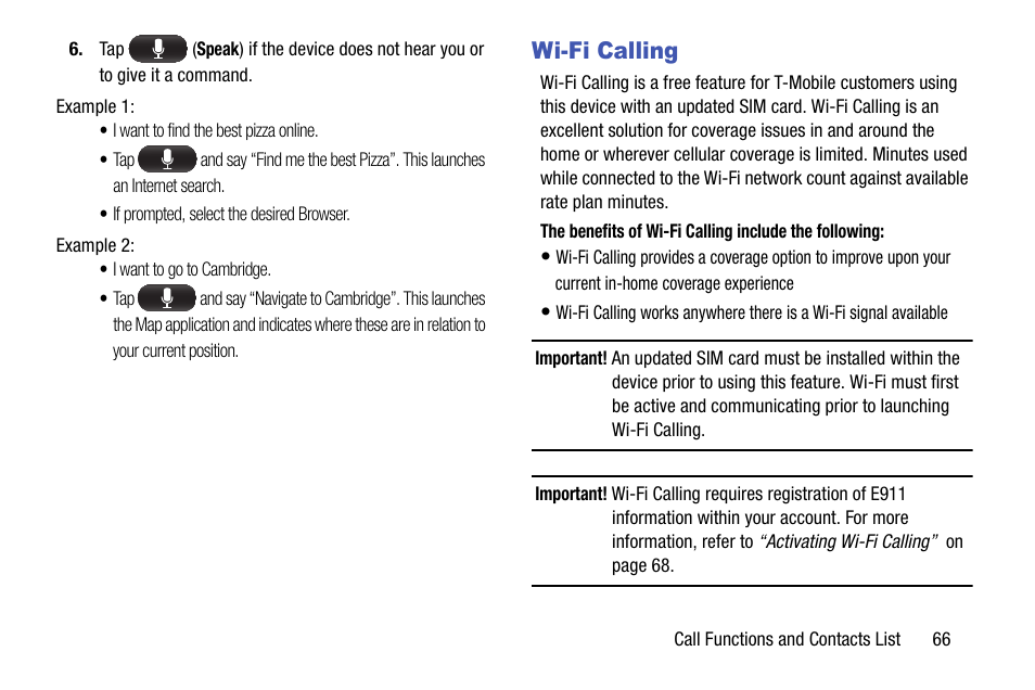 Wi-fi calling | Samsung SGH-T599DAATMB User Manual | Page 71 / 340