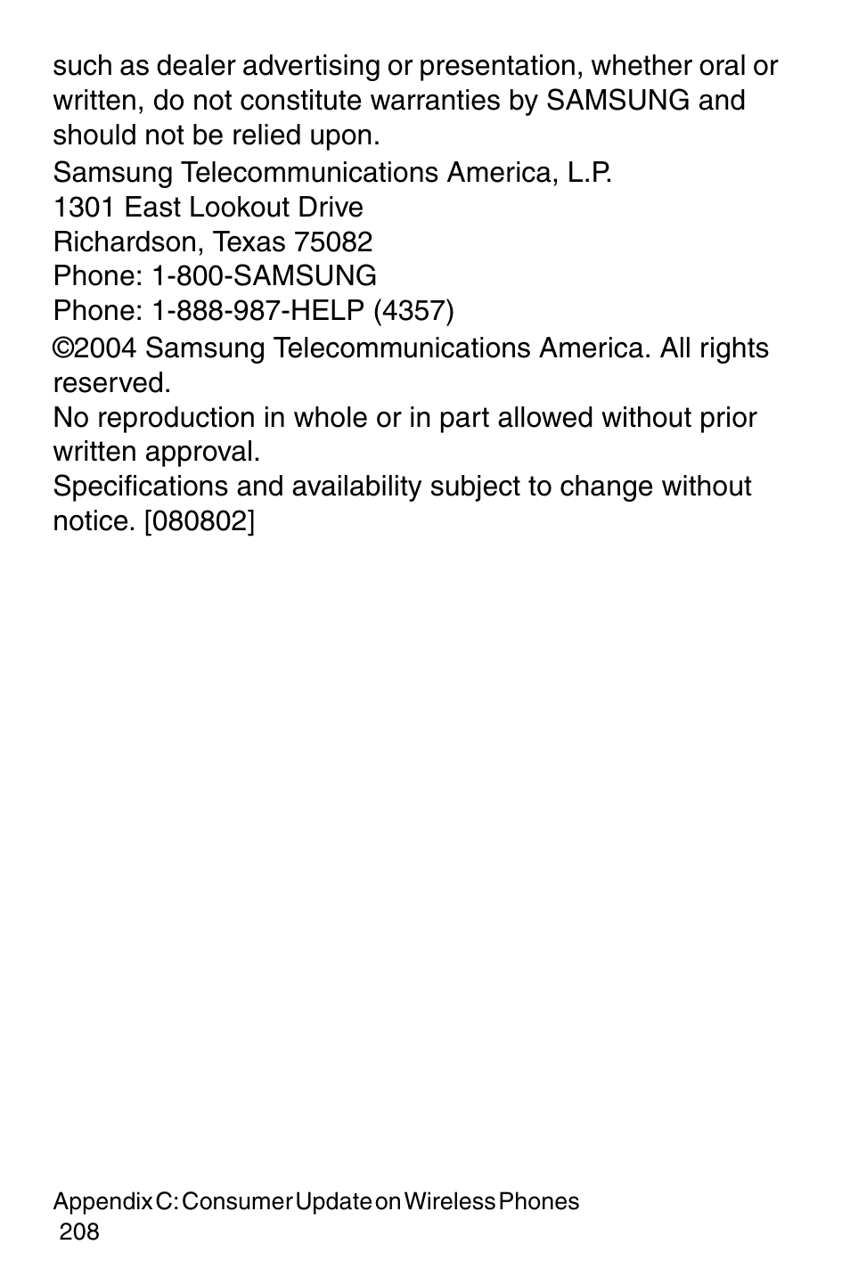 Samsung SGH-C207CSACIN User Manual | Page 209 / 219
