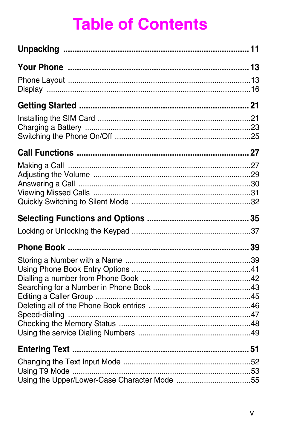 Samsung SGH-C207CSACIN User Manual | Page 6 / 219