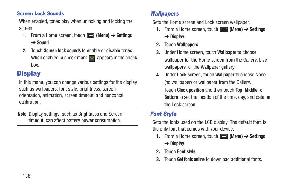 Display | Samsung YP-GI1CB-XAA User Manual | Page 142 / 214