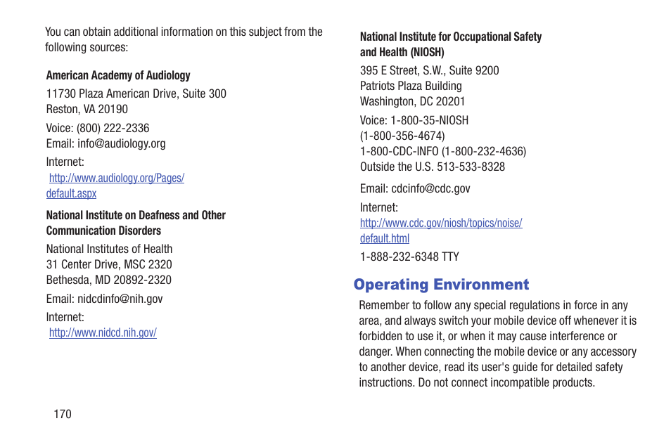 Operating environment | Samsung YP-GI1CB-XAA User Manual | Page 174 / 214