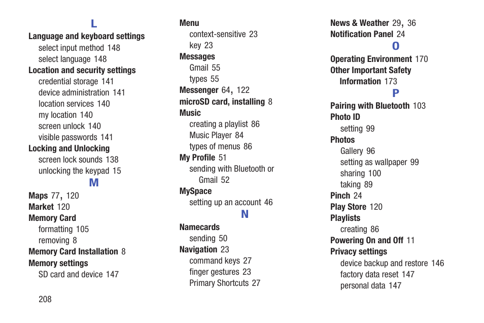 Samsung YP-GI1CB-XAA User Manual | Page 212 / 214