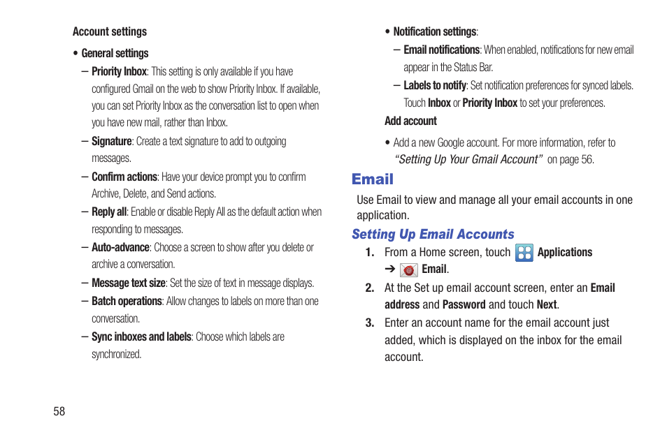 Email | Samsung YP-GI1CB-XAA User Manual | Page 62 / 214
