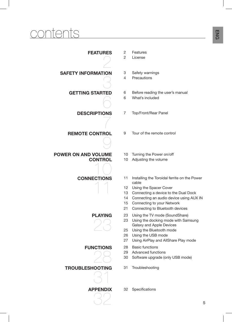 Samsung DA-E670-ZA User Manual | Page 5 / 35