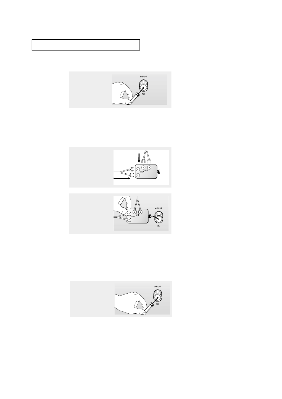 Connecting cable tv | Samsung TXL3676S-XAC User Manual | Page 14 / 58