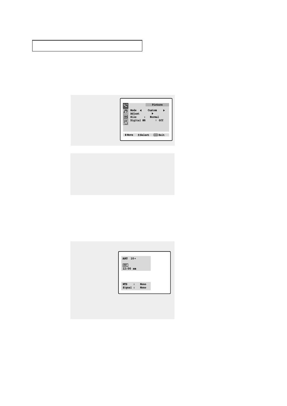 Viewing the menus and on-screen displays | Samsung TXL3676S-XAC User Manual | Page 24 / 58