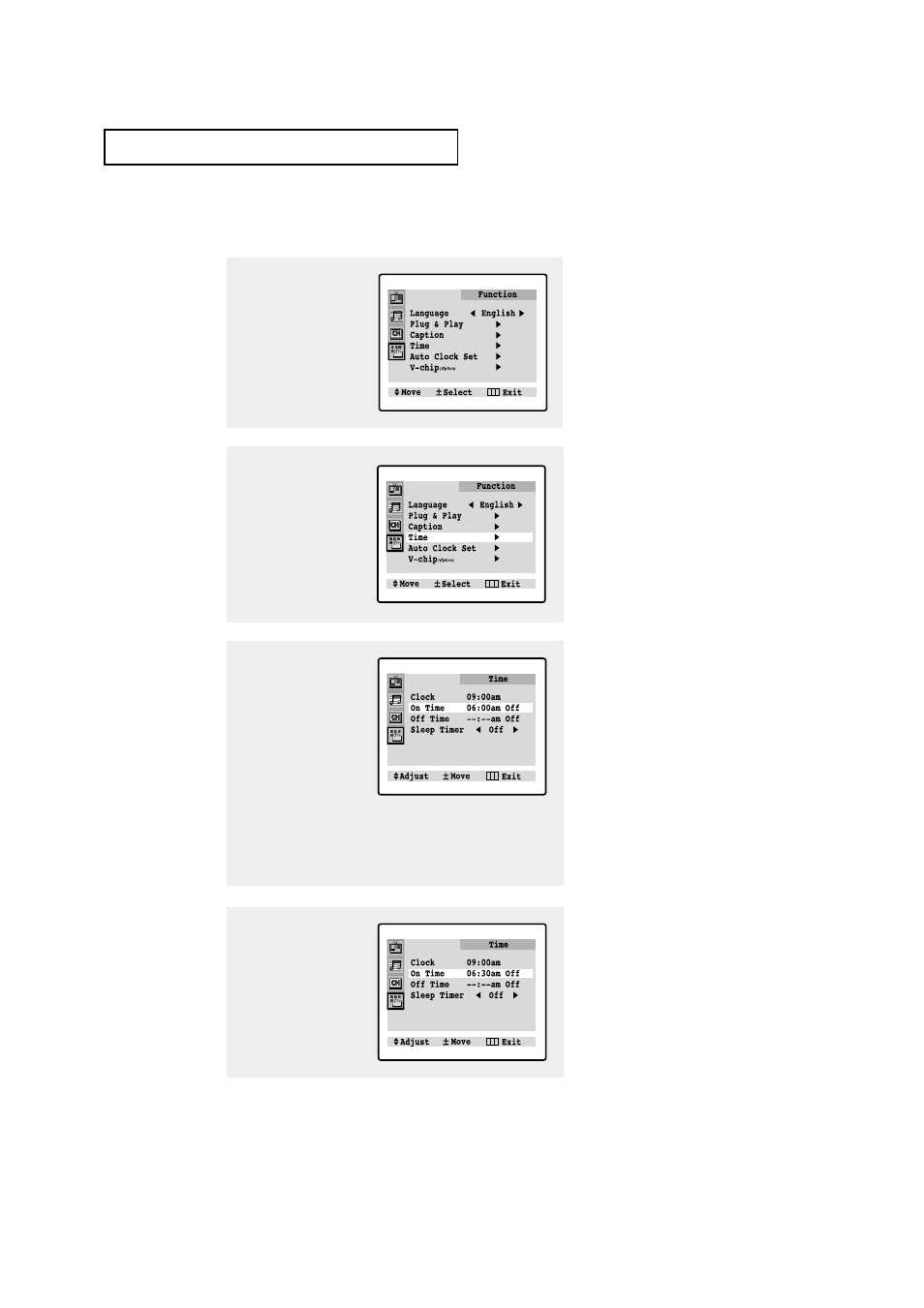 Setting the on/off timer | Samsung TXL3676S-XAC User Manual | Page 47 / 58