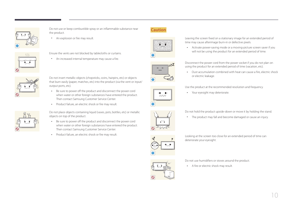 Caution | Samsung LS24C770TS-ZA User Manual | Page 10 / 60
