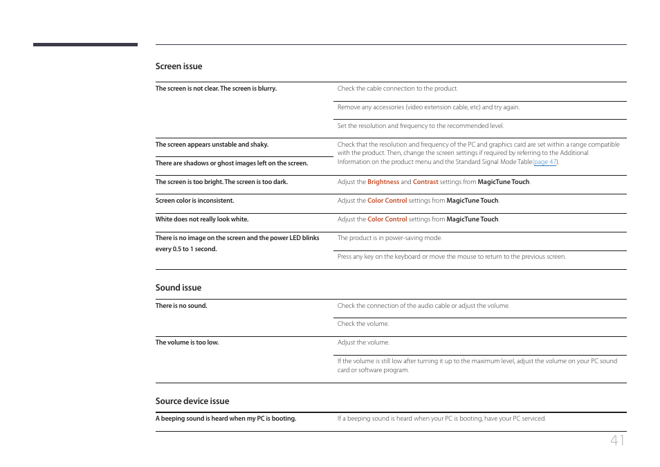 Samsung LS24C770TS-ZA User Manual | Page 41 / 60