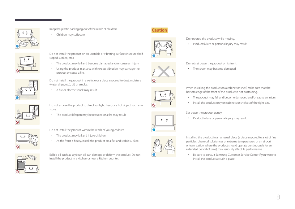 Caution | Samsung LS24C770TS-ZA User Manual | Page 8 / 60