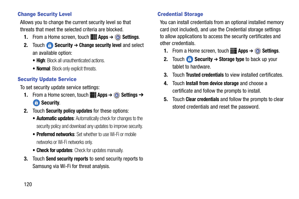 Samsung SM-P605VZKEVZW User Manual | Page 127 / 144