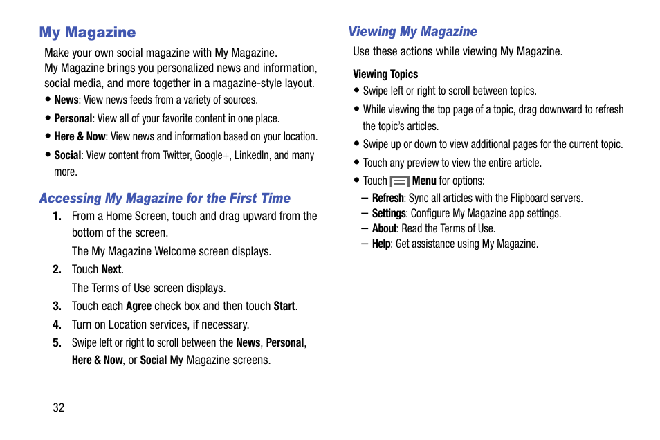 My magazine | Samsung SM-P605VZKEVZW User Manual | Page 39 / 144