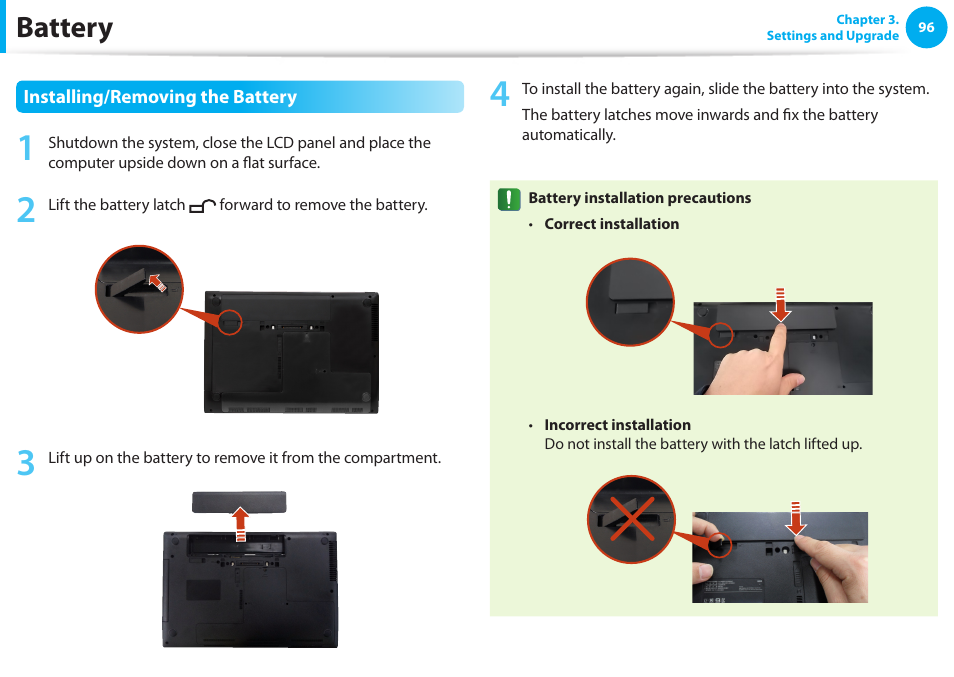 Battery | Samsung NP600B4C-A01US User Manual | Page 97 / 143