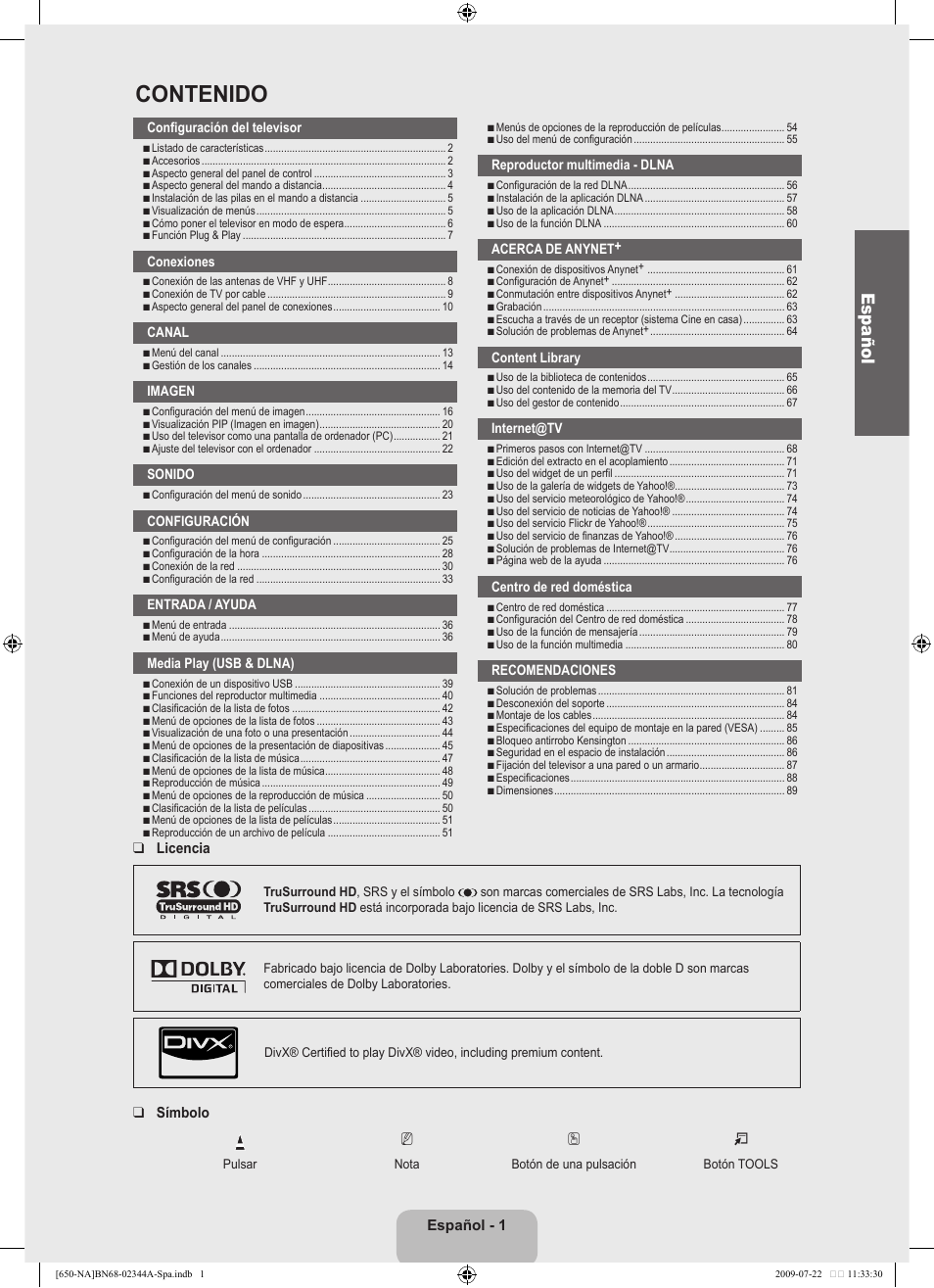 Samsung LN65B650X1FXZA User Manual | Page 107 / 286