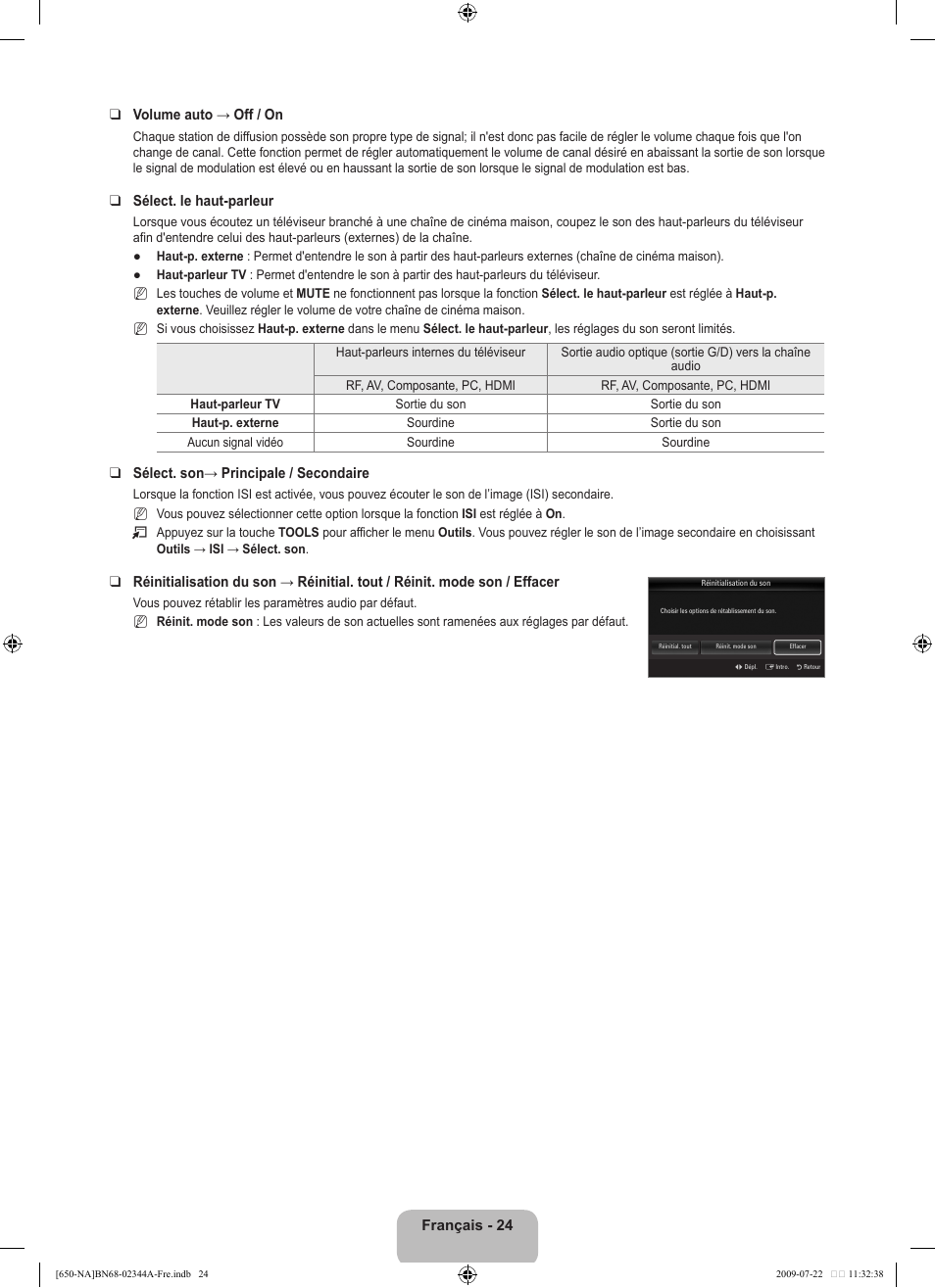 Samsung LN65B650X1FXZA User Manual | Page 221 / 286