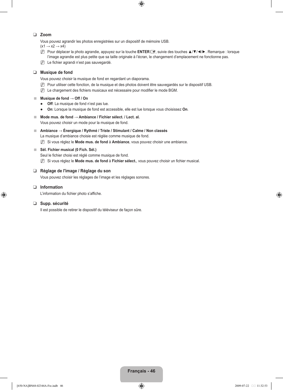 Samsung LN65B650X1FXZA User Manual | Page 243 / 286