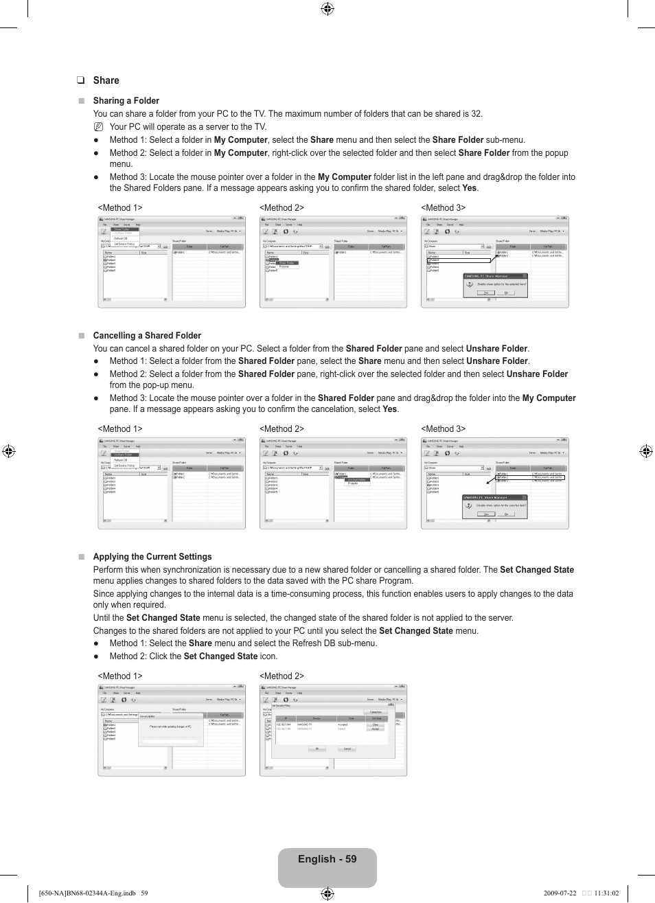 Samsung LN65B650X1FXZA User Manual | Page 61 / 286