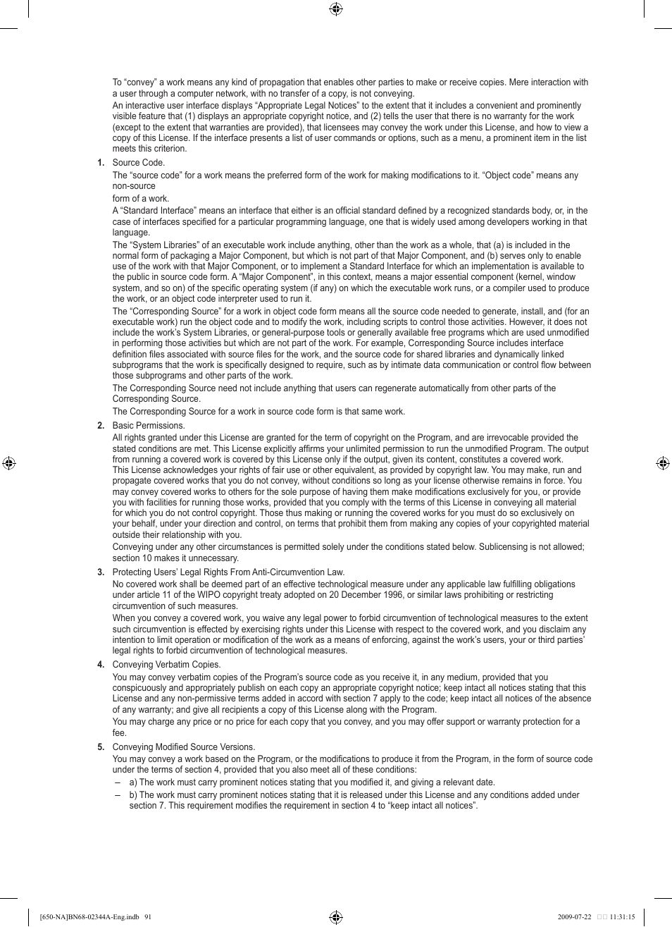 Samsung LN65B650X1FXZA User Manual | Page 93 / 286