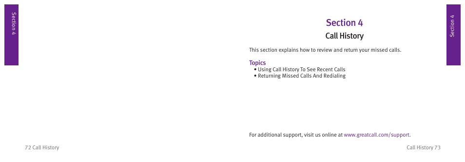 Call history | Samsung SCH-R220ZSADYN User Manual | Page 42 / 122