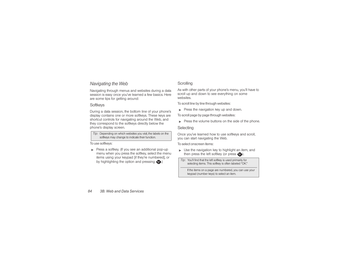 Navigating the web | Samsung SPH-M360ZKASPR User Manual | Page 94 / 124