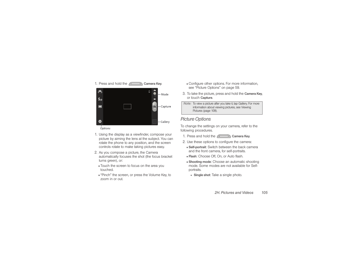 Picture options | Samsung SPH-M840UWABST User Manual | Page 114 / 193