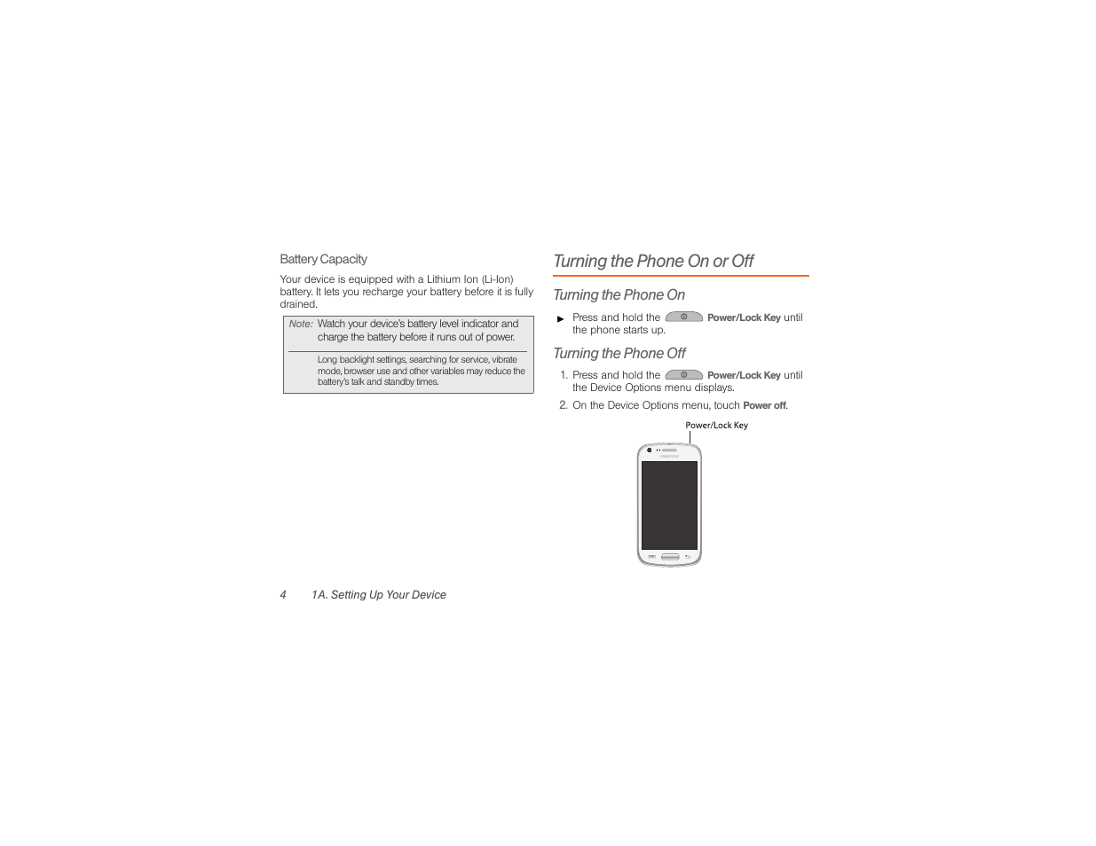Turning the phone on or off | Samsung SPH-M840UWABST User Manual | Page 13 / 193