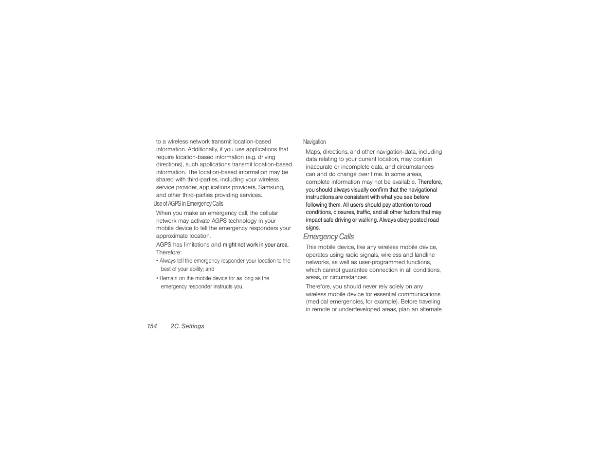 Emergency calls | Samsung SPH-M840UWABST User Manual | Page 163 / 193
