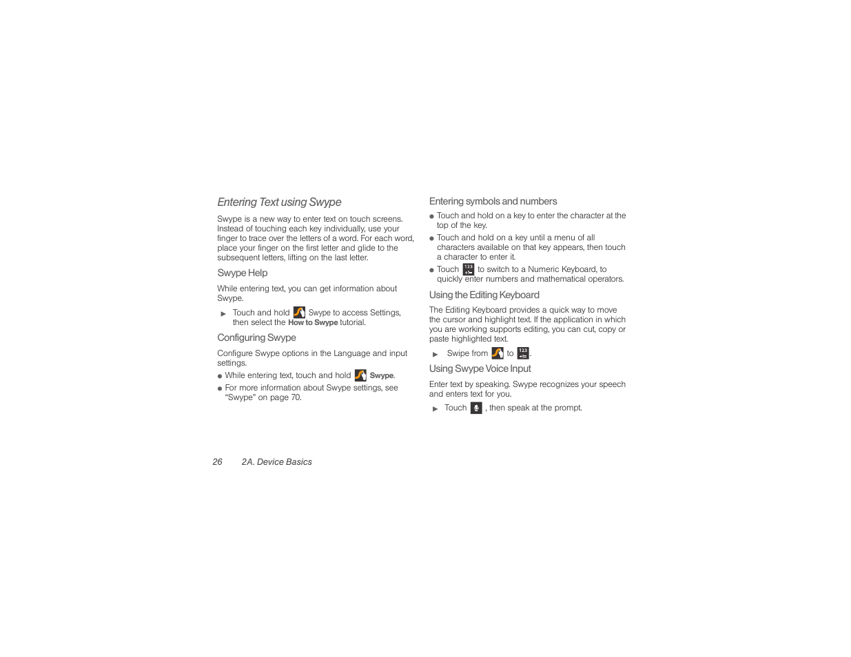 Entering text using swype | Samsung SPH-M840UWABST User Manual | Page 35 / 193