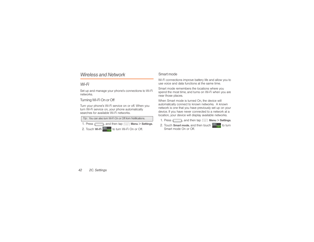 Wireless and network | Samsung SPH-M840UWABST User Manual | Page 51 / 193