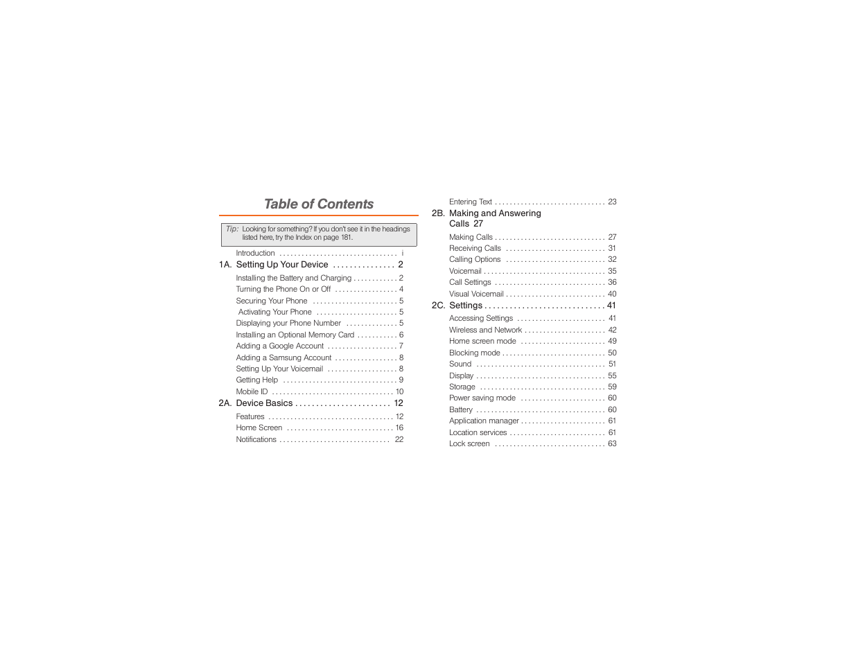 Samsung SPH-M840UWABST User Manual | Page 6 / 193